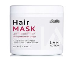 МАСКА ДЛЯ ВОЛОССЯ З ЕФЕКТОМ ЛАМІНУВАННЯ Mirella Professional Lami action hair mask